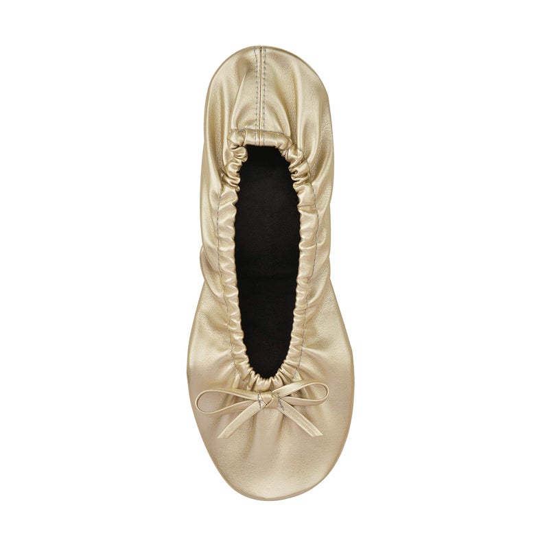 Rolly Flats Women's Foldable Flats â€“ Portable Ballet Slippers Shoes for Travel, Wedding â€“ Fits in Purse (S, Champagne Gold) - Image 4